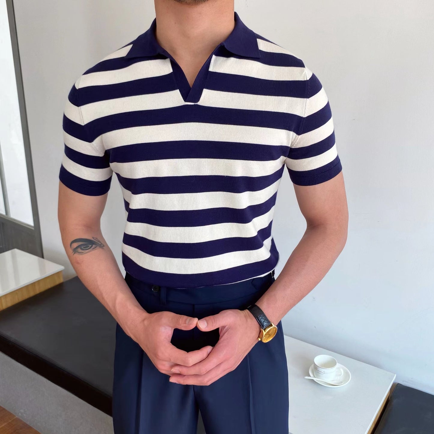 Oxford Knit Polo Shirt