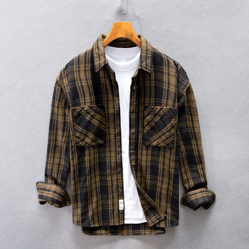 Toxyno Clothing Cargo Plaid Shirt