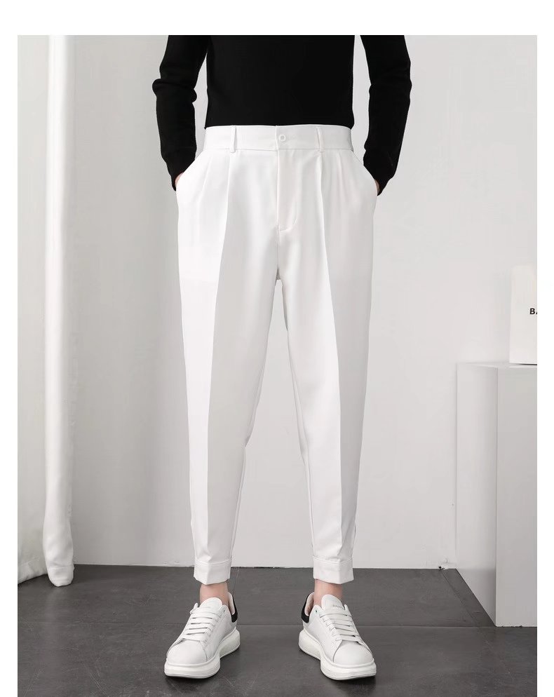 Fashion Korean Style Pleated Pants