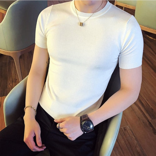 Casual Fashion Knit T-shirt