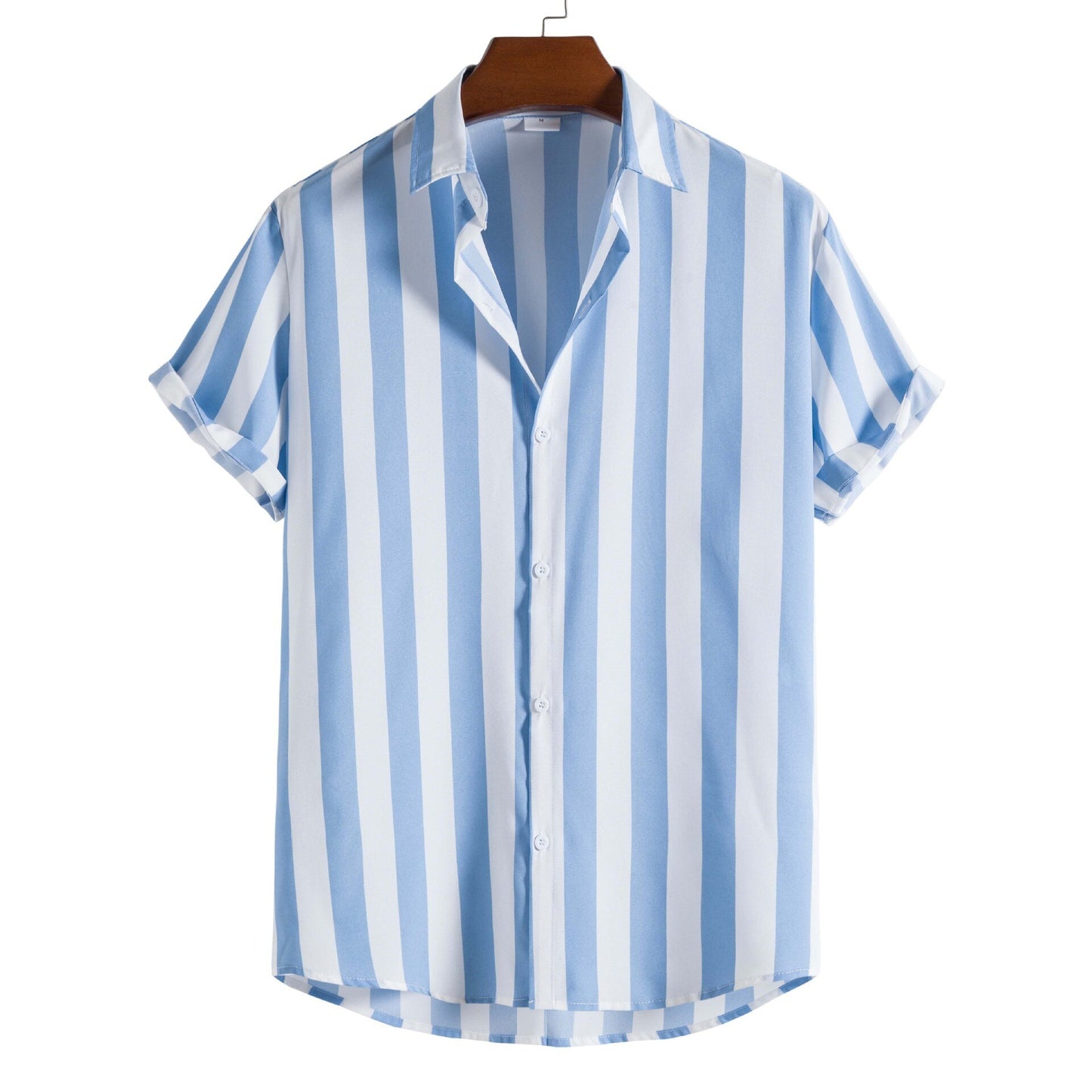 Stripe Print Loose Casual Beach Shirt
