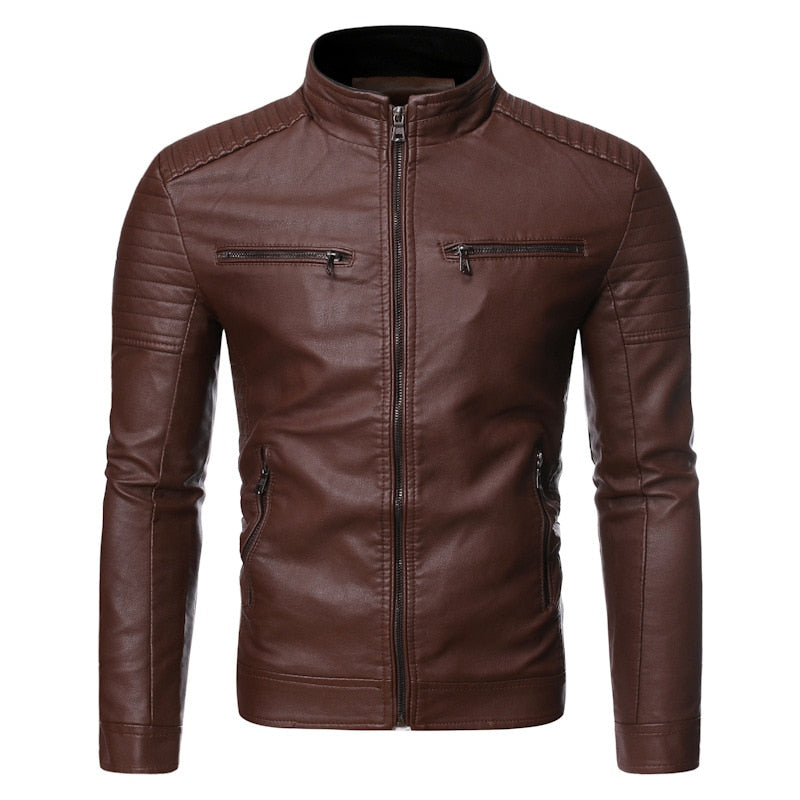 Toxyno Clothing Motor Biker Pu Leather Jacket