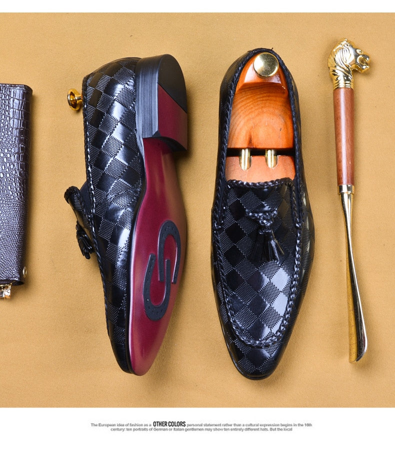 Men Formal Genuine Leather Loafers Dress Shoe