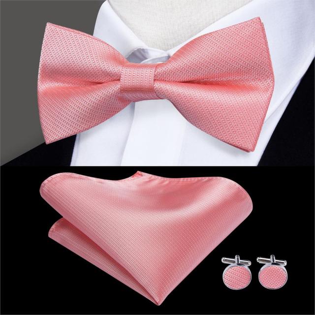 Butterfly Pre-Tied Bow Tie with Pocket Square & Cufflinks