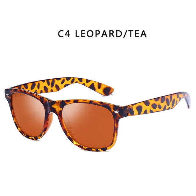 Polarized Men Brand Design Square Sunglasses