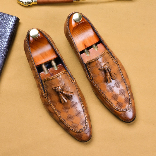 Men Formal Genuine Leather Loafers Dress Shoe