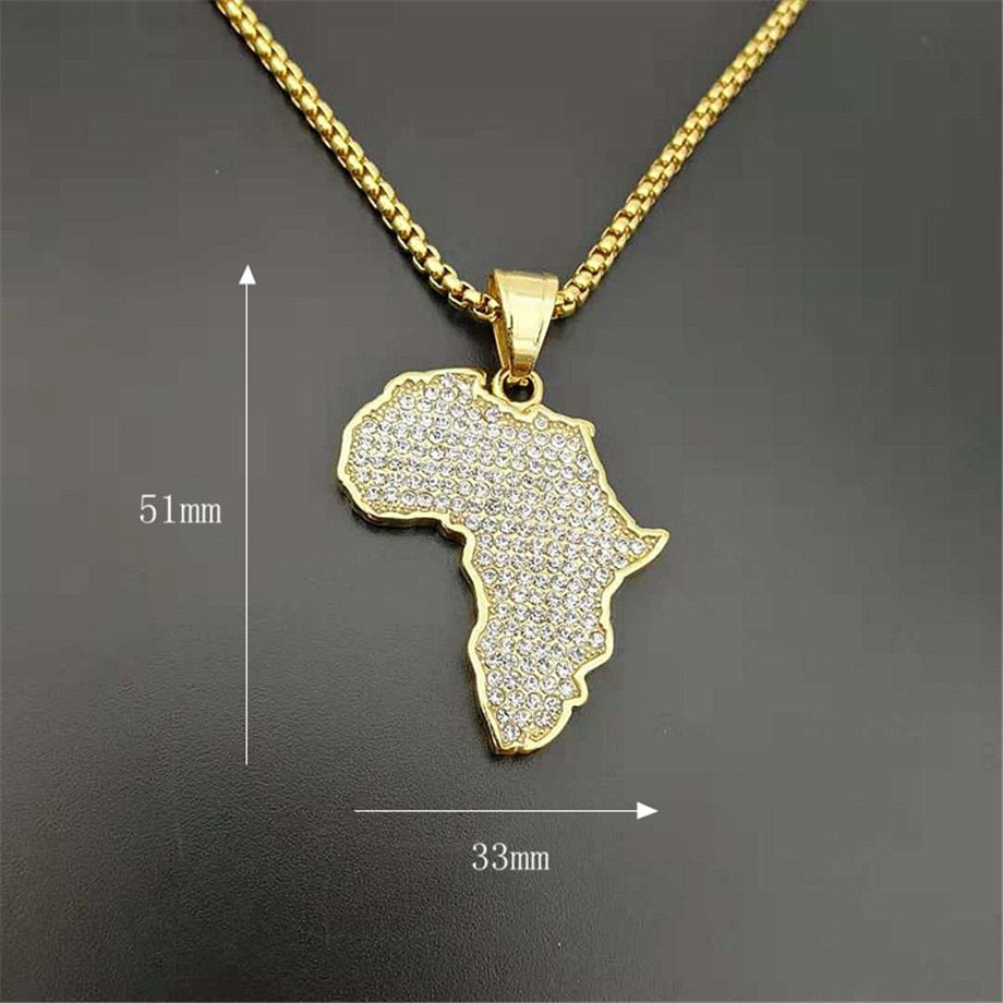 African Map Necklaces | African Map Pendant | TOXYNO