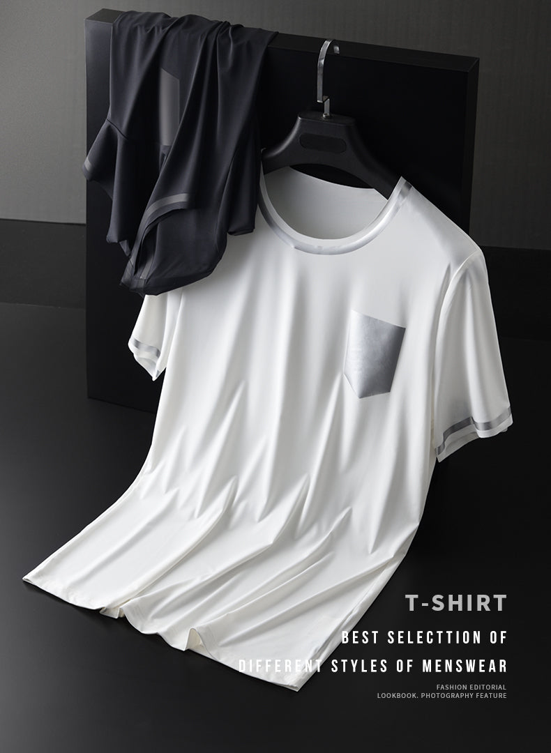 Minglu Slim Fit Soft Silky T-shirt