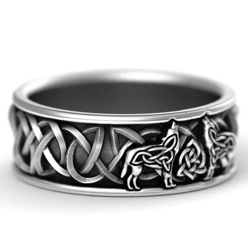 Silver Wolf Ring | Man Vintage Jewelry | TOXYNO