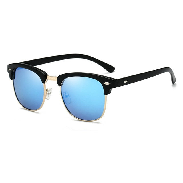 Classic Polarized Brand Design Semi-Rimless Sunglasses