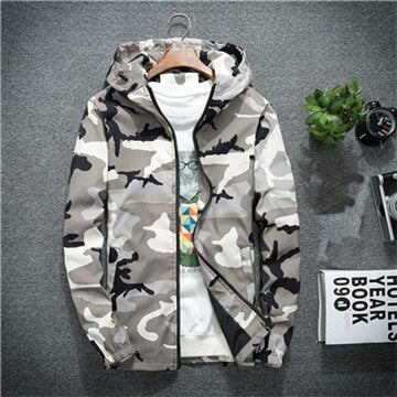 Military Casual Hooded Jacket