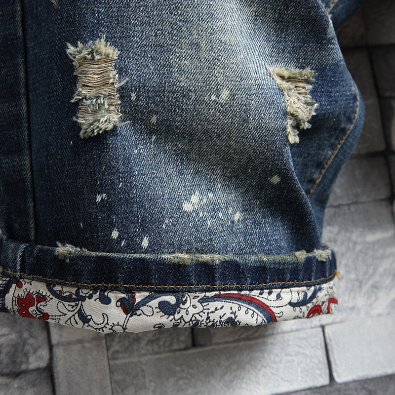 Vintage Ripped Streetwear Hole Slim Denim Shorts