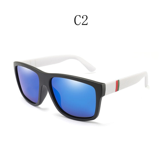 Unisex Square Vintage Polarized Sunglasses