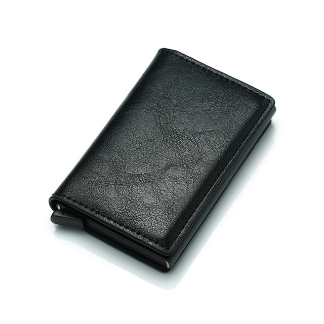 Men Vintage PU Leather Smart Mini Wallet