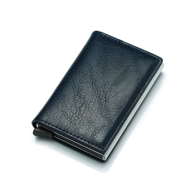 Men Vintage PU Leather Smart Mini Wallet