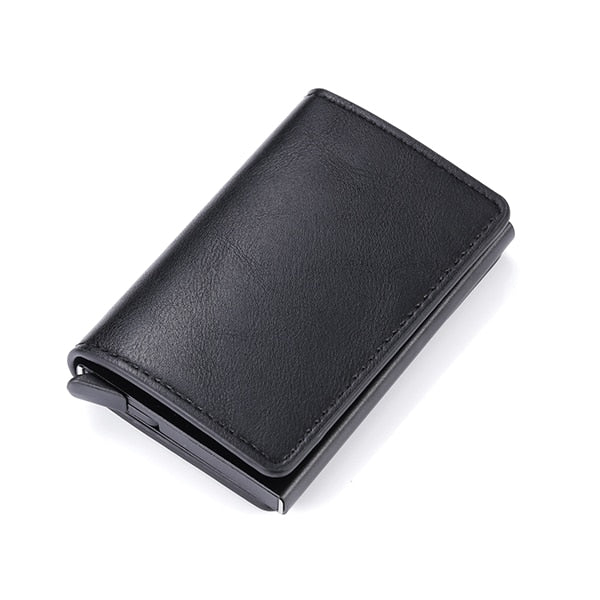 Men Vintage PU Leather Smart Mini Wallet