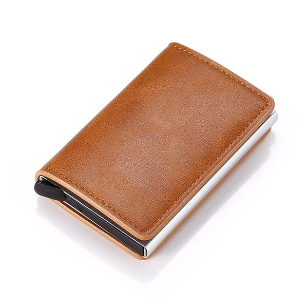 Men Vintage PU Leather Smart Mini Wallet