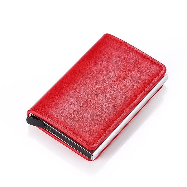 Men Vintage PU Leather Smart Mini Wallet