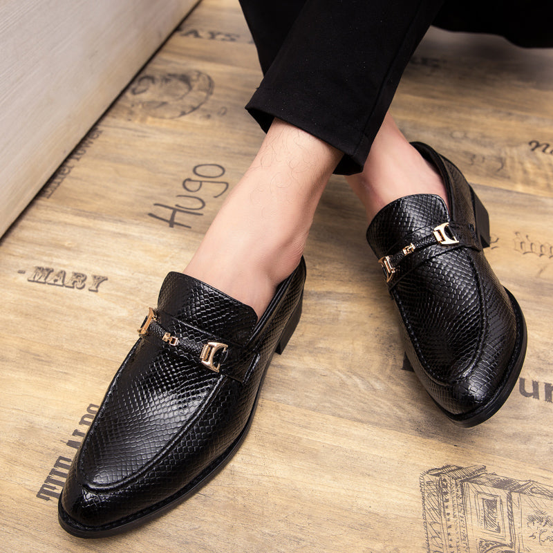 Men's shoe leather breathable fashion shoes