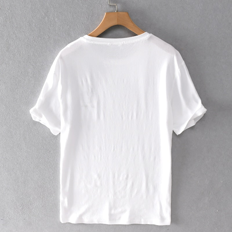 Embroidered Casual Slim-Fit T-Shirt