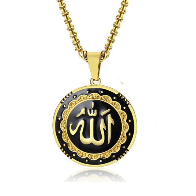 Praying Hands Coin Medal Pendant Necklaces