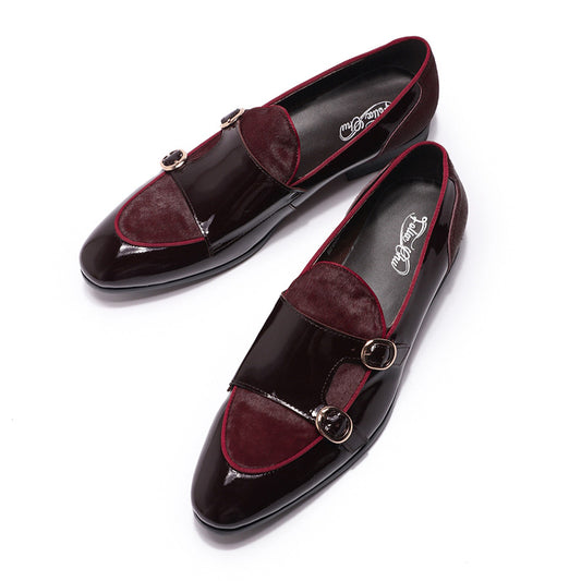 Men's Loafers Patent Leather Shoes