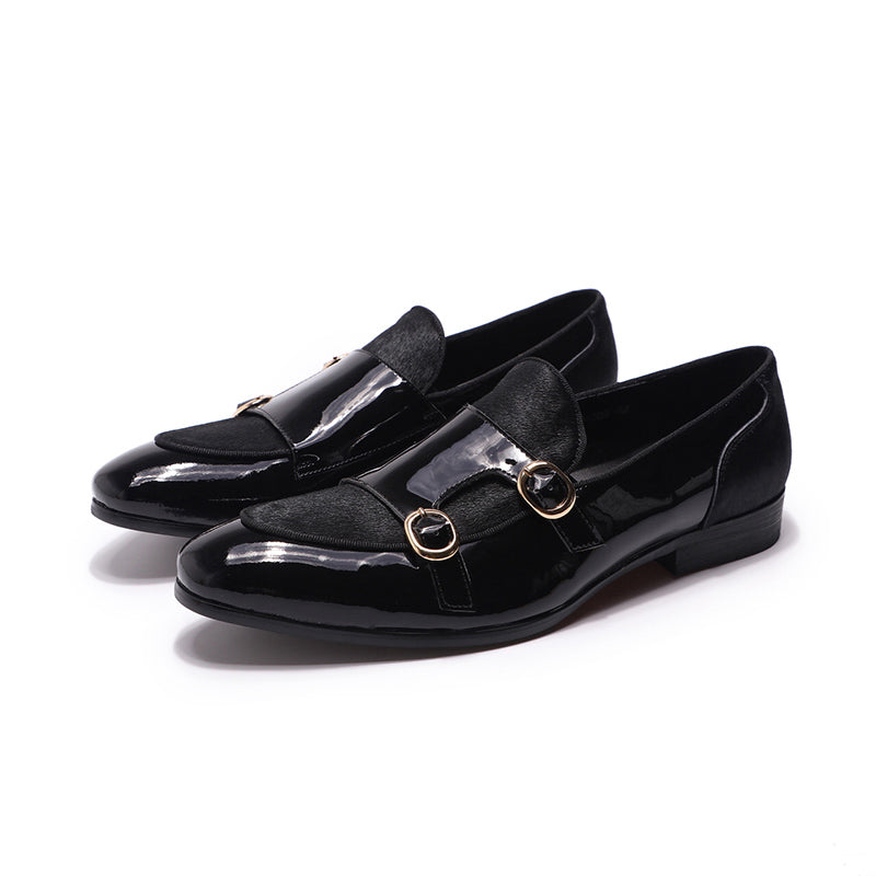 Men's Loafers Patent Leather Shoes