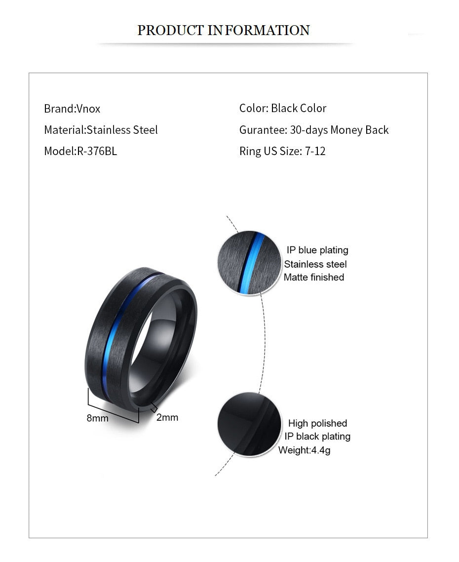 Groove Rainbow Bands Rings