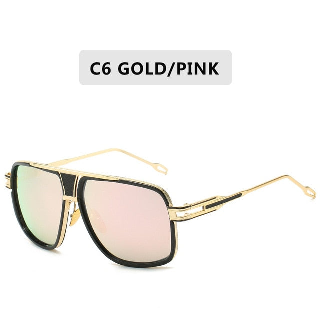 Glamour Fashion Brand Sunglasses Vintage Square Shades