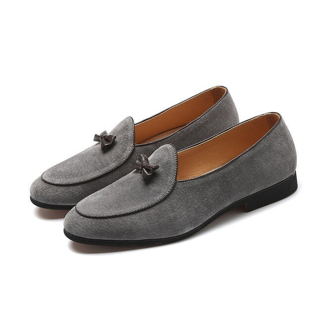 Suede Leather Men's Fashion Slip On Loafer Shoes