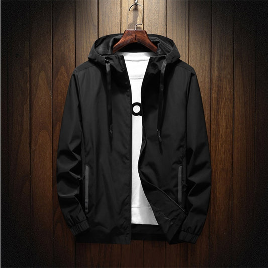 Waterproof Jacket Men Autumn Windproof Fashion Hooded Casual Coats Bomber Jacket