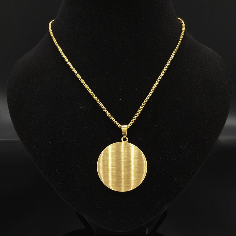 Pentagram Gold Pendants Necklace
