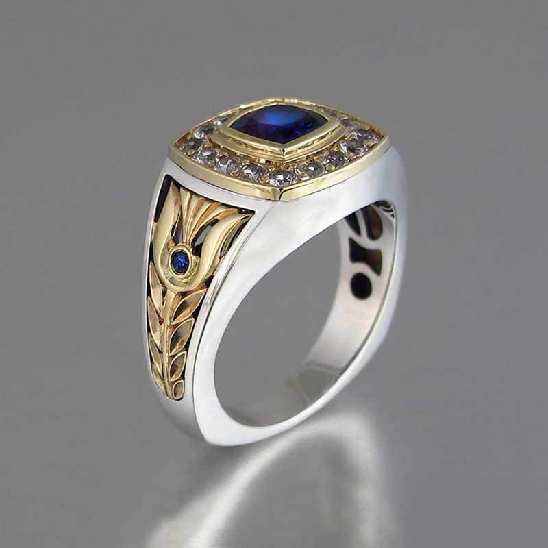 Fashion Double Color Men Ring Jewelry