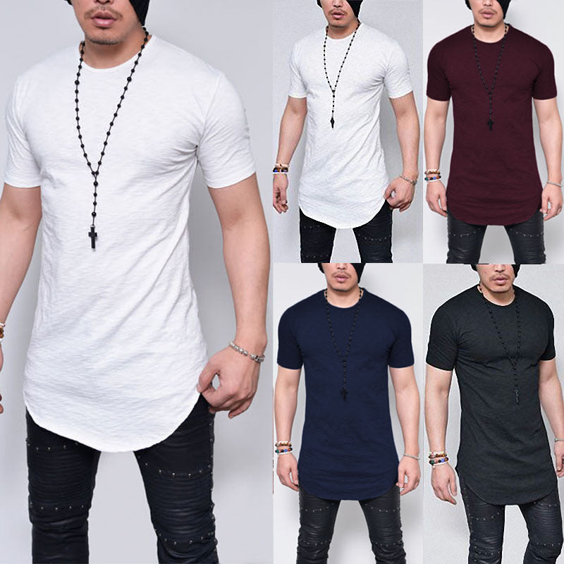 Men's Swag Round Neck Long T-shirt