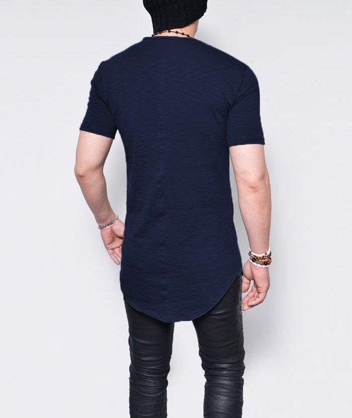 Men's Swag Round Neck Long T-shirt