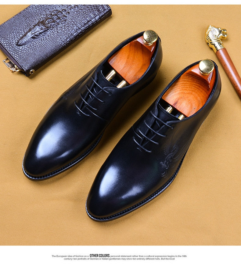 Genuine Leather Men Casual Shoes business Oxford shoes