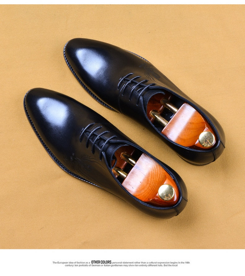 Genuine Leather Men Casual Shoes business Oxford shoes