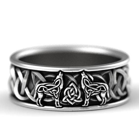 Silver Wolf Ring | Man Vintage Jewelry | TOXYNO