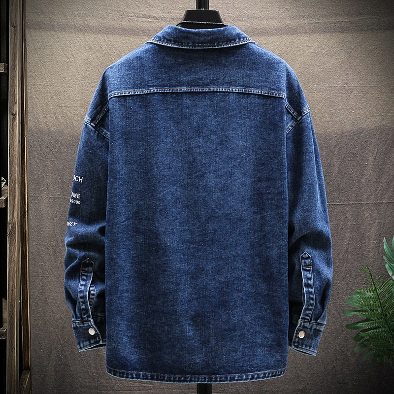 Men Denim Jeans Shirt