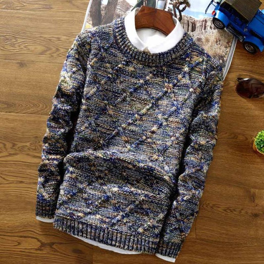 Men's Casual Slim Fit Long Sleeve Fashion Knitted Sweaters