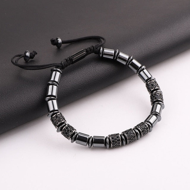 Men Beaded Strand Bracelet