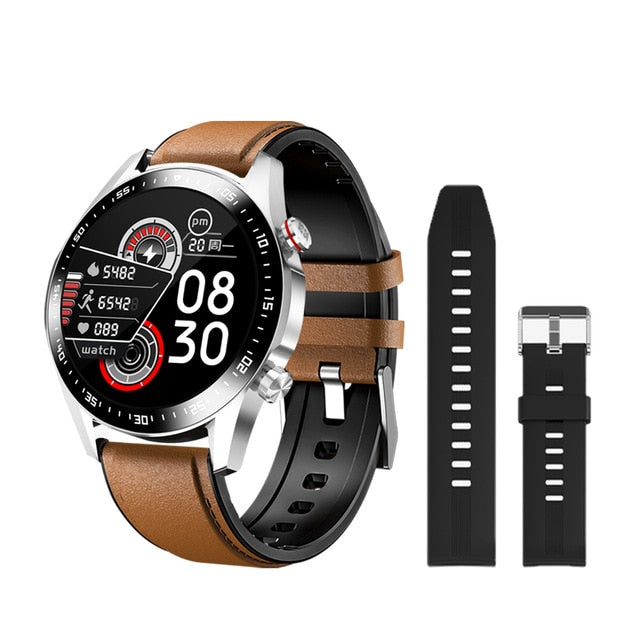 Men Bluetooth Call Custom Dial Full Touch Screen Waterproof Smartwatch