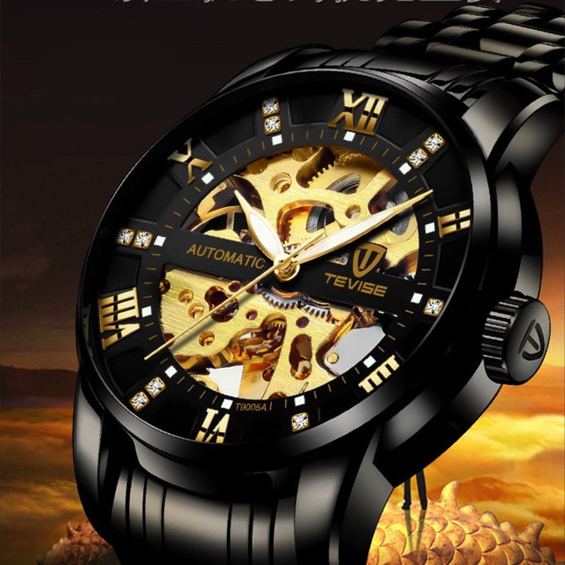 Fashion Men's Business Waterproof  Mechanical Watch