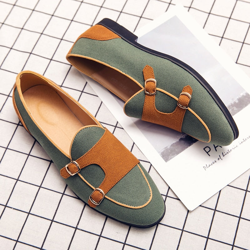 Casual Handmade Loafers Men Slip On Dress Shoes