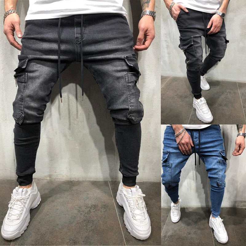 Casual pencil Zipper Jeans Pant