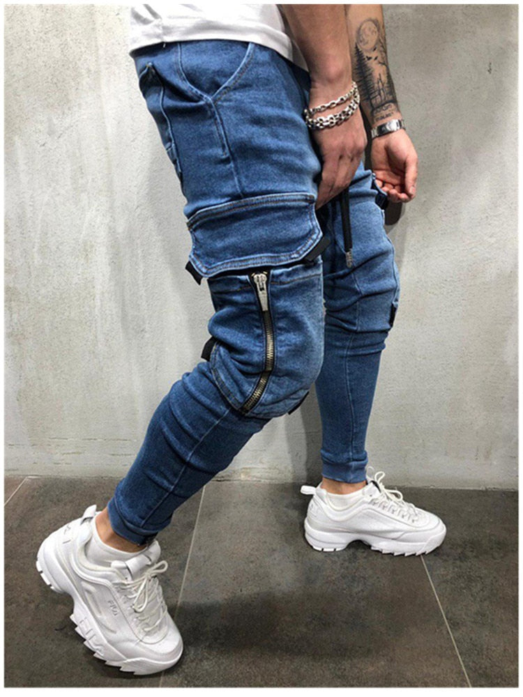 Casual pencil Zipper Jeans Pant