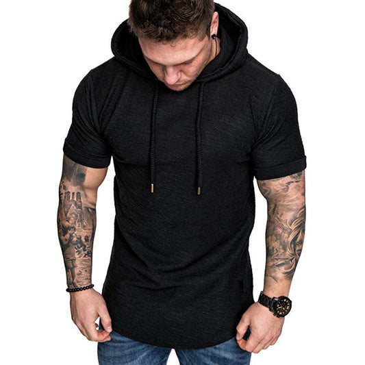 Casual Hoodies Short Sleeve Sweatshirt