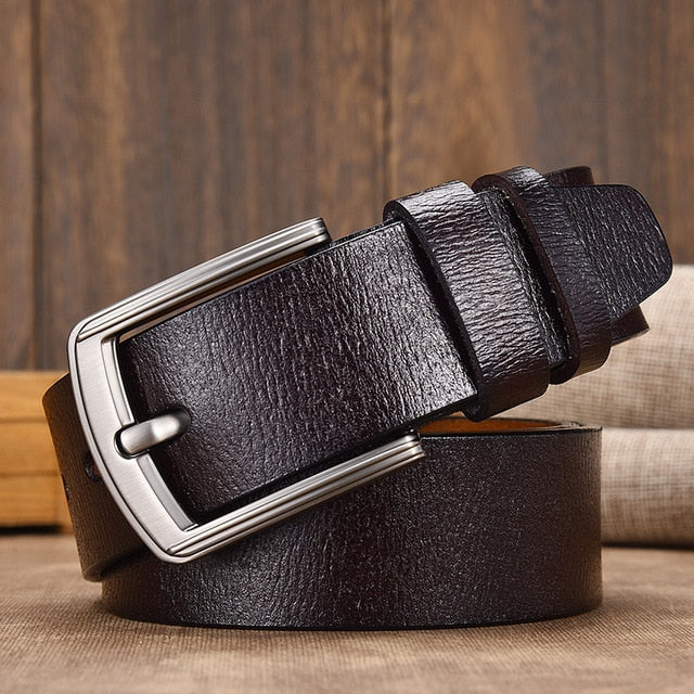 Cow Genuine Leather Strap Male Belts