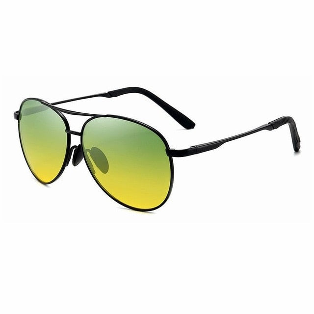 Pilot Male Day Night Vision Polarized Sunglasses