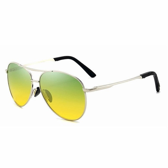 Pilot Male Day Night Vision Polarized Sunglasses